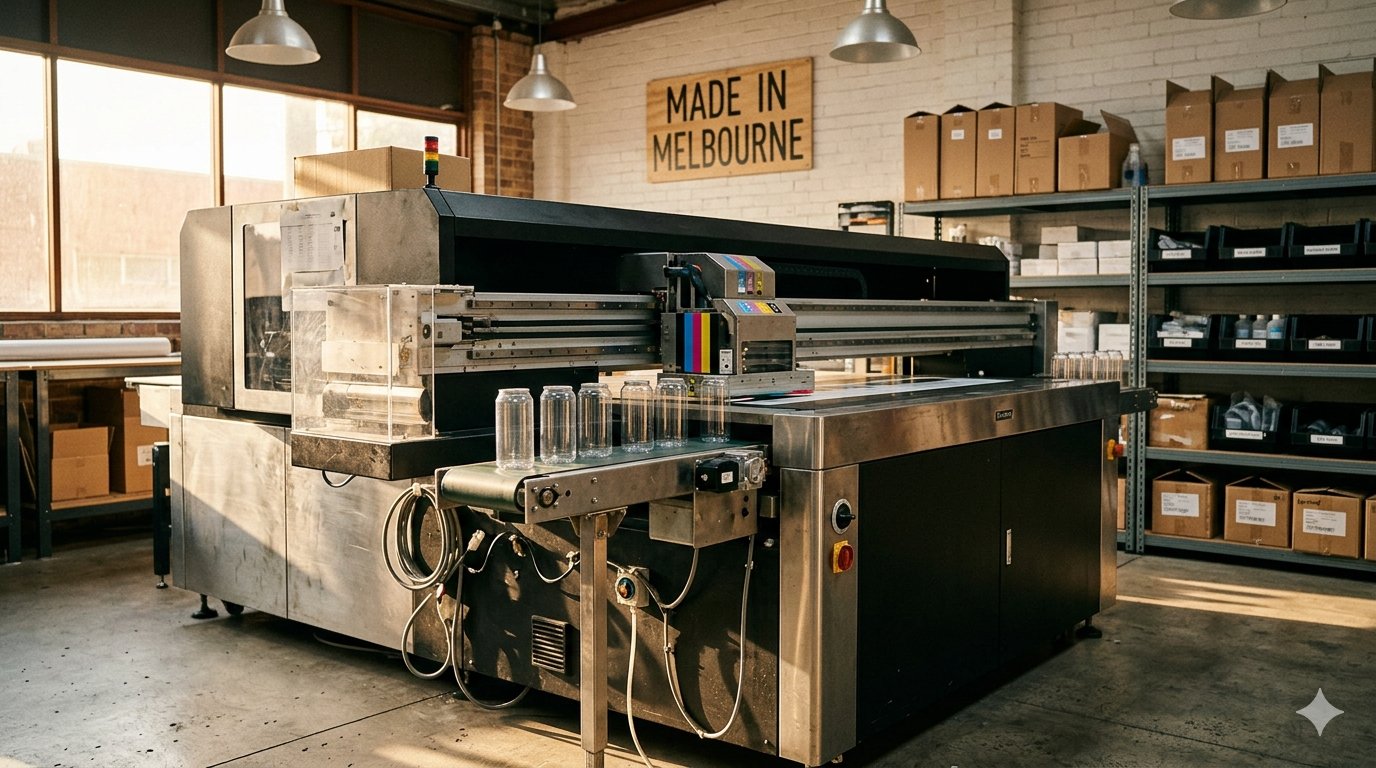 Packlabb UV printing machine Melbourne